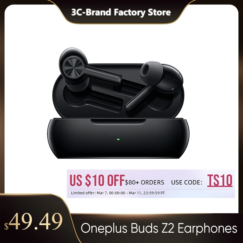 New Oneplus Buds Z2 Z 2 TWS Wireless Earphone Fone Bluetooth 5.2 Active Noise Cancelling For 9 RT Pro NORD | Электроника
