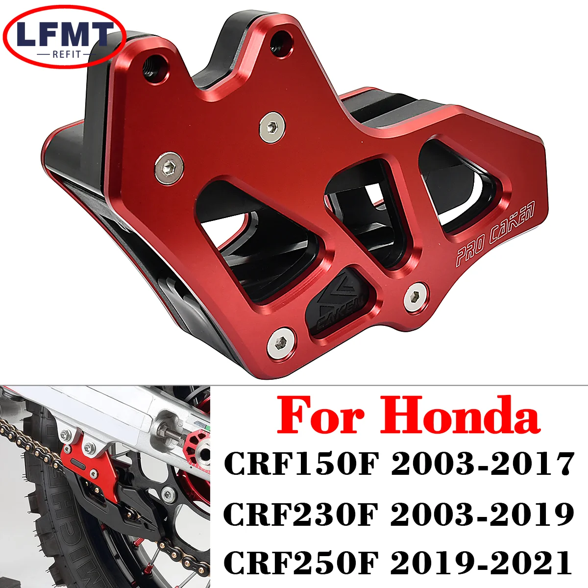 MotorcycleCNCRubberChainGuideGuardProtectorForHondaCRF150F