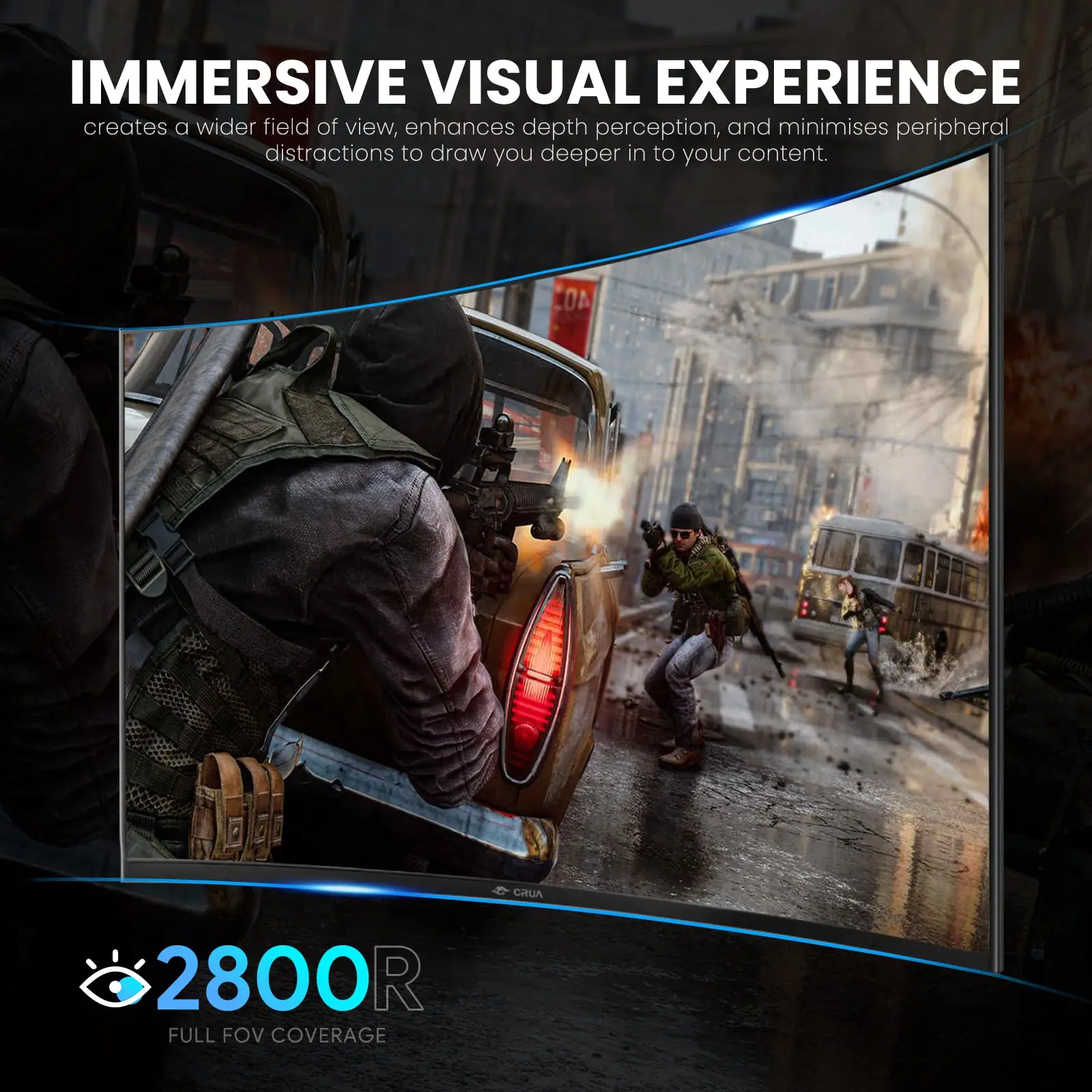 HQGDN 27 &144hz/165HZ   ӿ , Ǯ HD 1080P 1800R Ӹ ǻ  1ms GTG (FreeSync HDMI + DP )