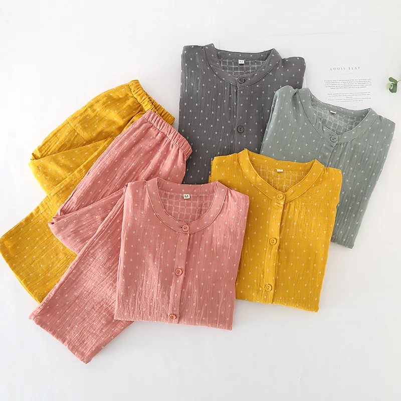 Pajamas For Couples Pijama Sets 2023 Autumn New Pure Cotton Sleepwear Suit Two-Piece Set Wedding Night Clothes Sleep Wear