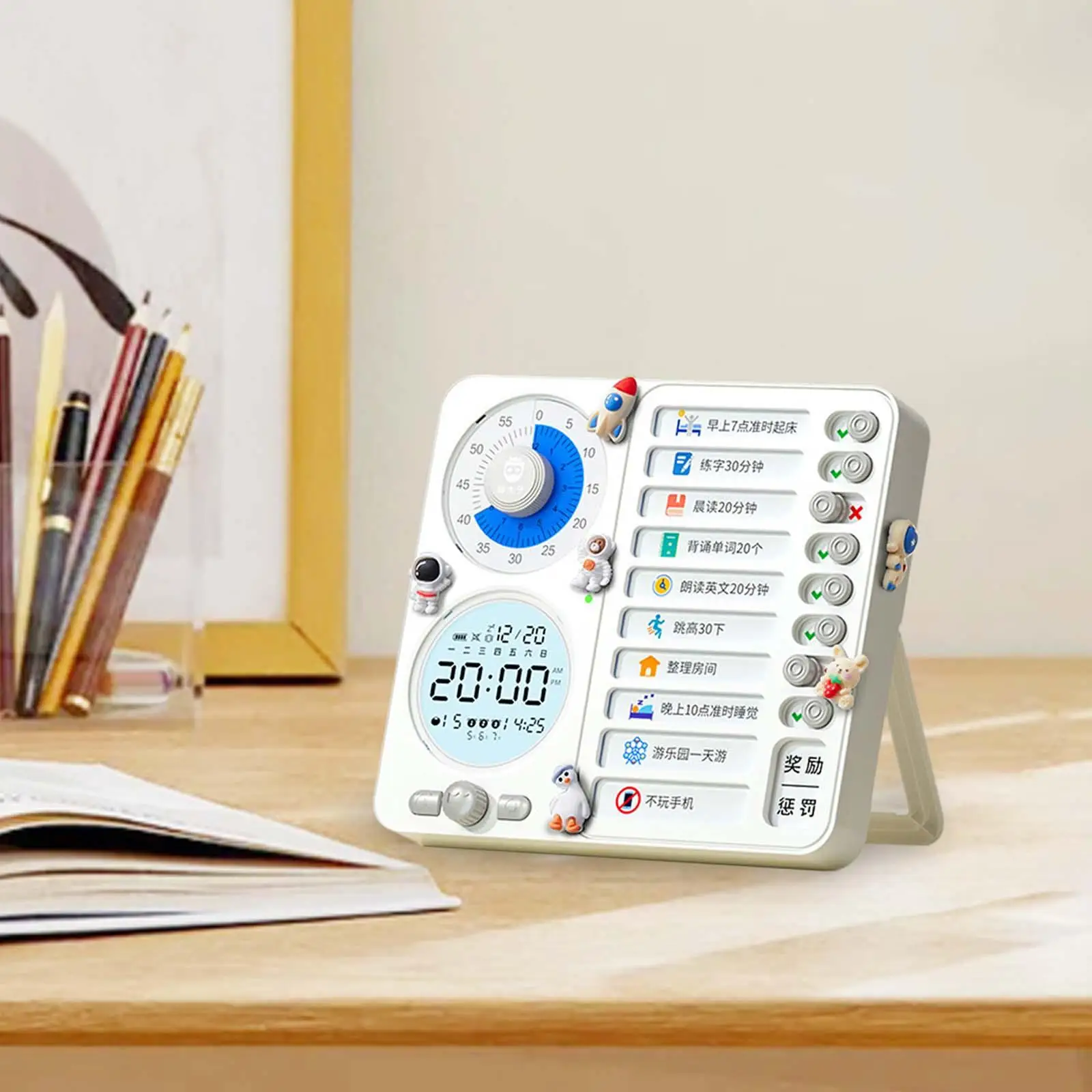 Visual Timer Schedule Board Checklist for Efficient Task Management Notes