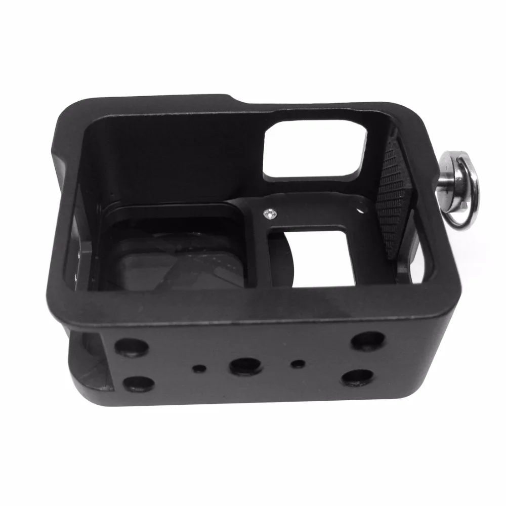 Bgning cnc aluminium schutzhülle kamera käfig für gopro hero 7 6 5 schwarz mit 52mm uv objektivs chutz für gopro 7 6 5 abdeckung – Detail 5