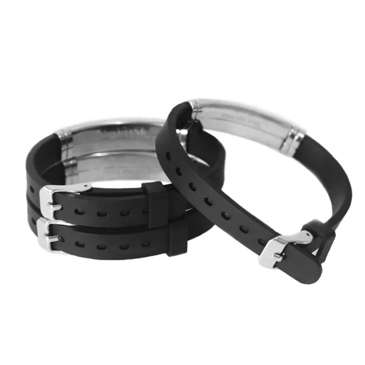 Men's Medical Alert ID Silicone Bracelet ICE Bangles Wristband Adjustable Length For Men Women Child Jewelry Type 1 Diabetes