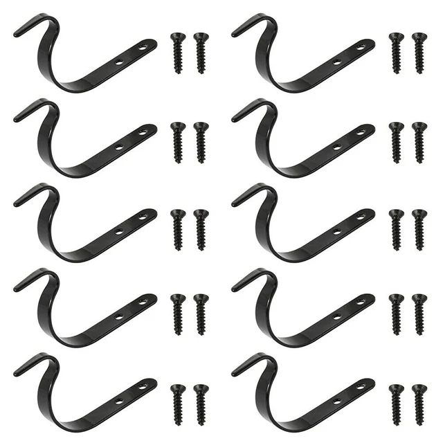 1/4/10 Pcs Függő Kosár Zárójelek Fém Erős Kültéri Falkerti Horog Dekoráció Növény Ketrecek Támogató Kerti Kellékek - Image 3