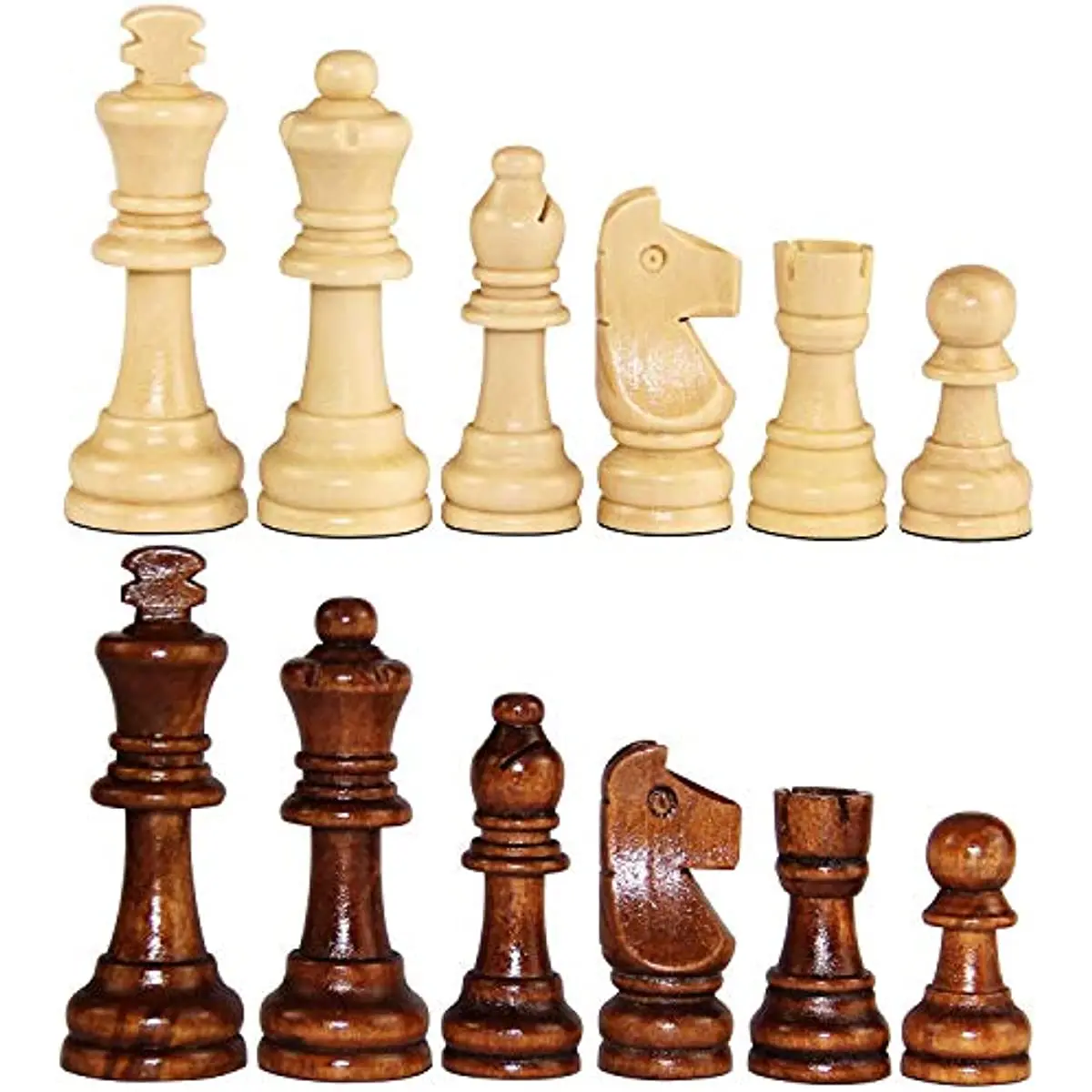 King Figures Chess Game Solid Wooden Chess Pieces 8CM/3.15in