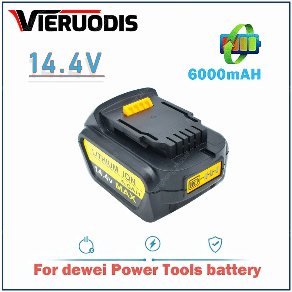 

for Dewalt 14.4V 6.0AH/8.0AH power tools battery DCB140 DCB141 DCB142 DCD735L2 DCF835C2 DCF835L2 DCL030 lithium-ion battery