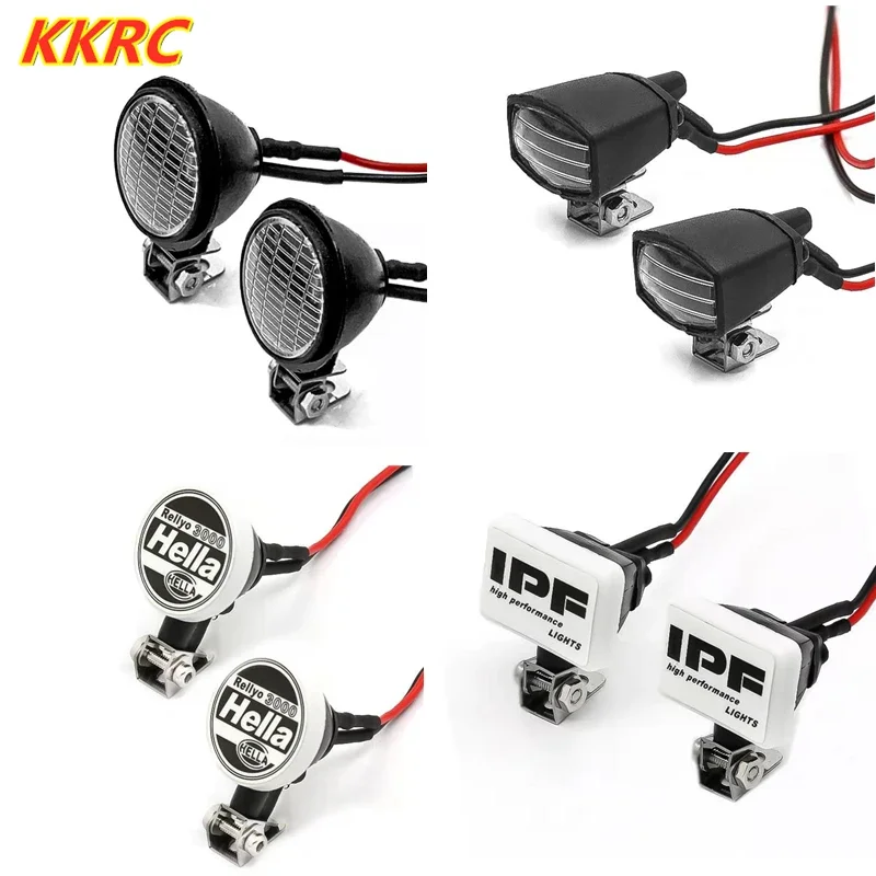 

CatRC Spotlight Roof Light Lampshade For 1/10 1/18 1/24 RC Crawler Car TRX4 Defender RC4WD D90 D110 Axial Scx10 90046 CC01