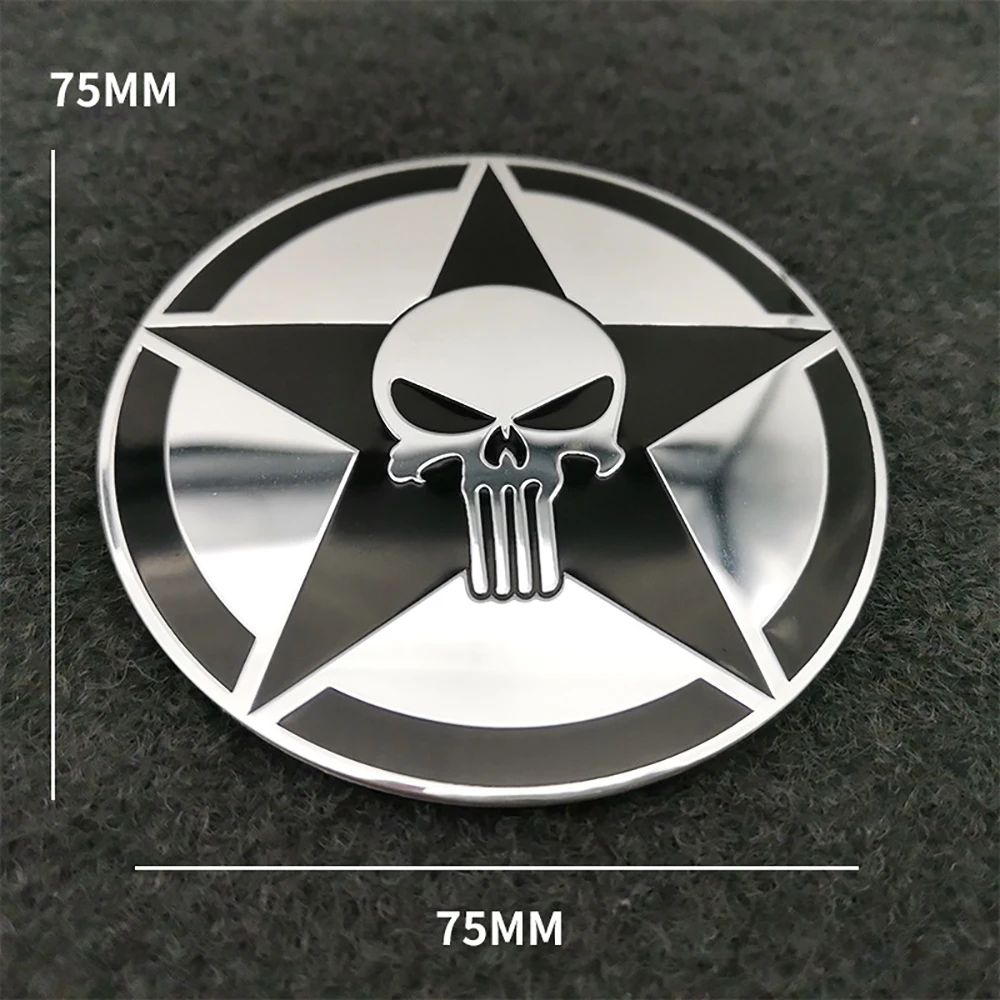 Pegatina Maletero Skull Pegatina 3D De Calavera Metal - 7x6.8cm Para Coches  Y Motos | | Fácil Instalación Plateado Reflectante, image size:1000x1000