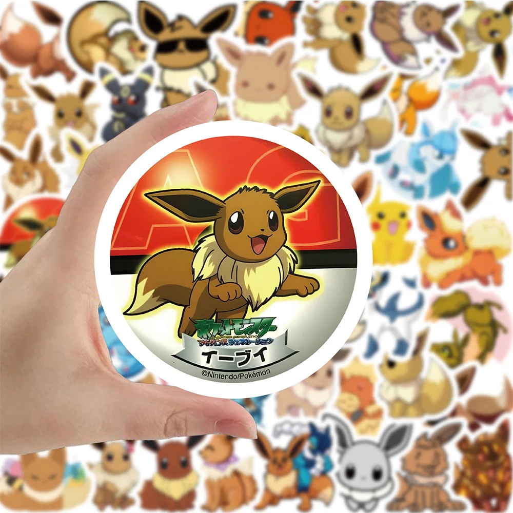 Adesivo Pokémon Eevee Evolução artesanal