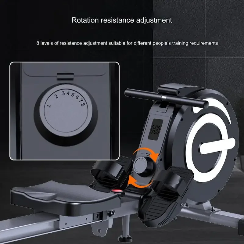 High Quality Commercial Water Rowing Machine Wooden Commercial Gym Equipment Air Rowing Machine