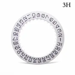 Multicolor Date Wheel Watch Calendar Disc for Versatile Clock Movements (Vintage Silver 3H)