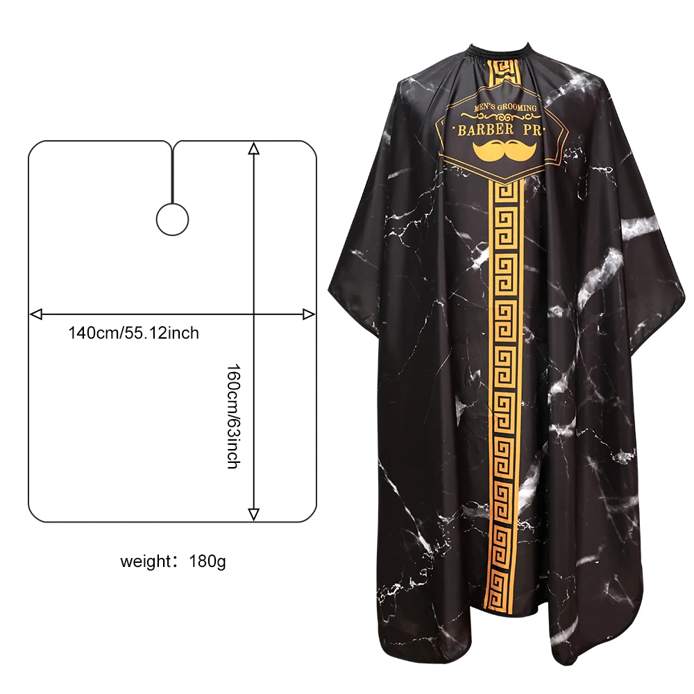 Haircut Cape Haircutting Waterproof Apron Kit Anti-Stain Durable Easy-Clean Cloth Neck Duster Brush Barber Shop Tools