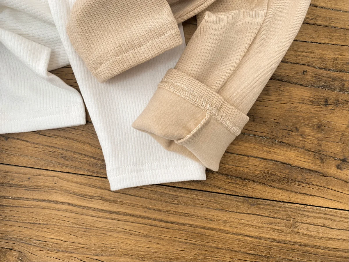 Cotton Baby Girls Leggings Solid Color