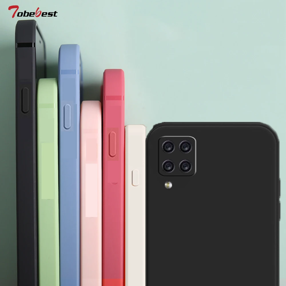 Chic Square Frame Silicone Phone Case - Soft Protective Back Cover