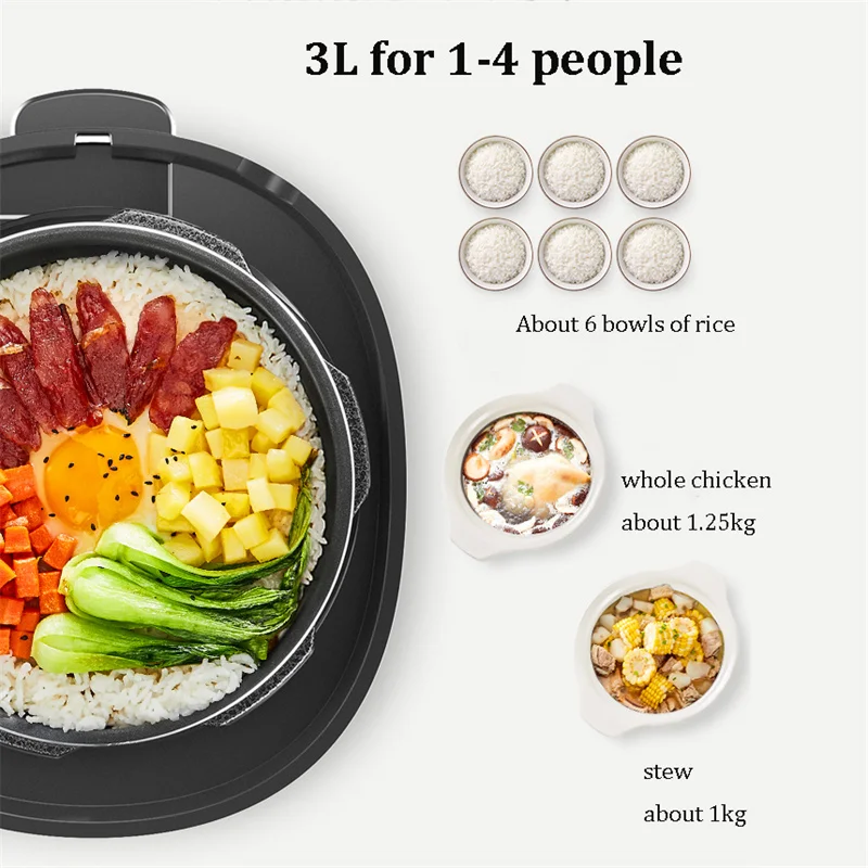 Household Electric Pressure Cooker Intelligent Multifunctional High Pressure Cooker Instant Pot Mini Rice Cooking Machine