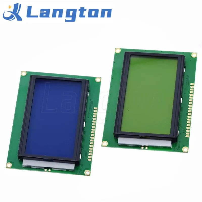 128*64 DOTS LCD module 5V blue screen 12864 LCD with backlight ST7920 Parallel port LCD12864 for arduino