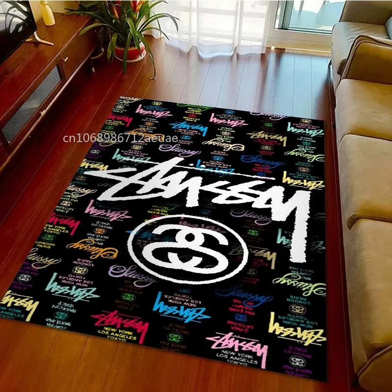 Stampa 3D Tide Brand S-Stussy Tappeti Logo Sign Mat Soggiorno Camera Da Letto Decorare Area Tappeto Morbido Tappeto Per Camera Dei Bambini