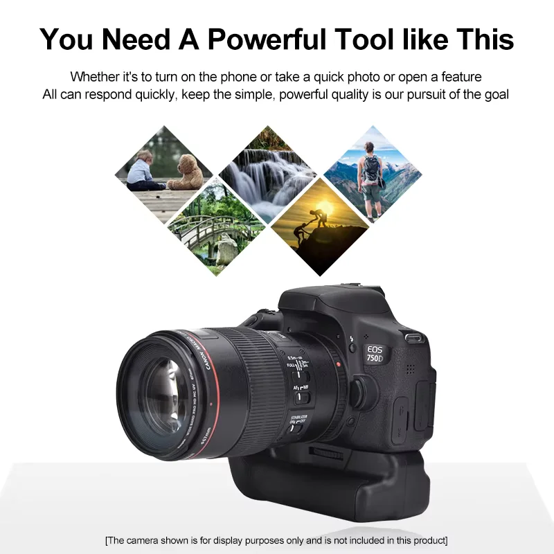 Battery Grip BG-E18 for Canon EOS 750D 760D Rebel T6i T6s X8i 8000D DSLR Camera BGE18 Grip