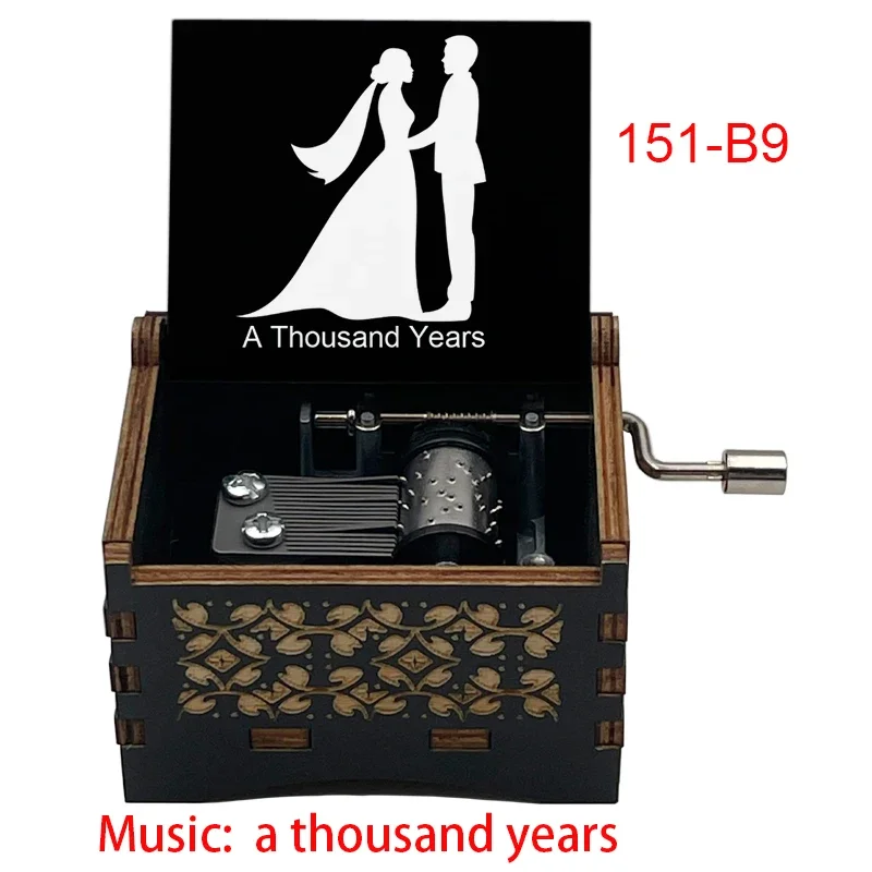 Music Box Carousel Music Box A Thousand Years Vampire Movie Music Box Handed Wooden 18 Tones Wedding Romance Song Girlfriend New Year Christmas Gift