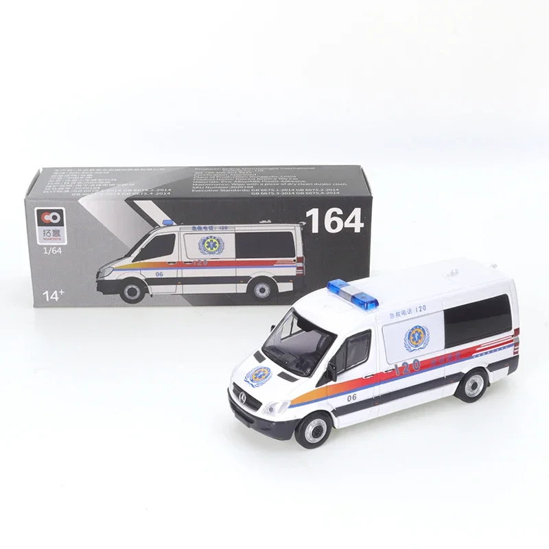 Xcartoys 1:64 Cast Micro Mercedes Benz Lingte Shenzhen Airport Ambulanza Diecast Automotive Model Ornaments Cas Toys Gift