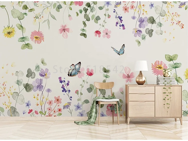 Decor, Nordic Modern, Simples Fresh Pink Flowers