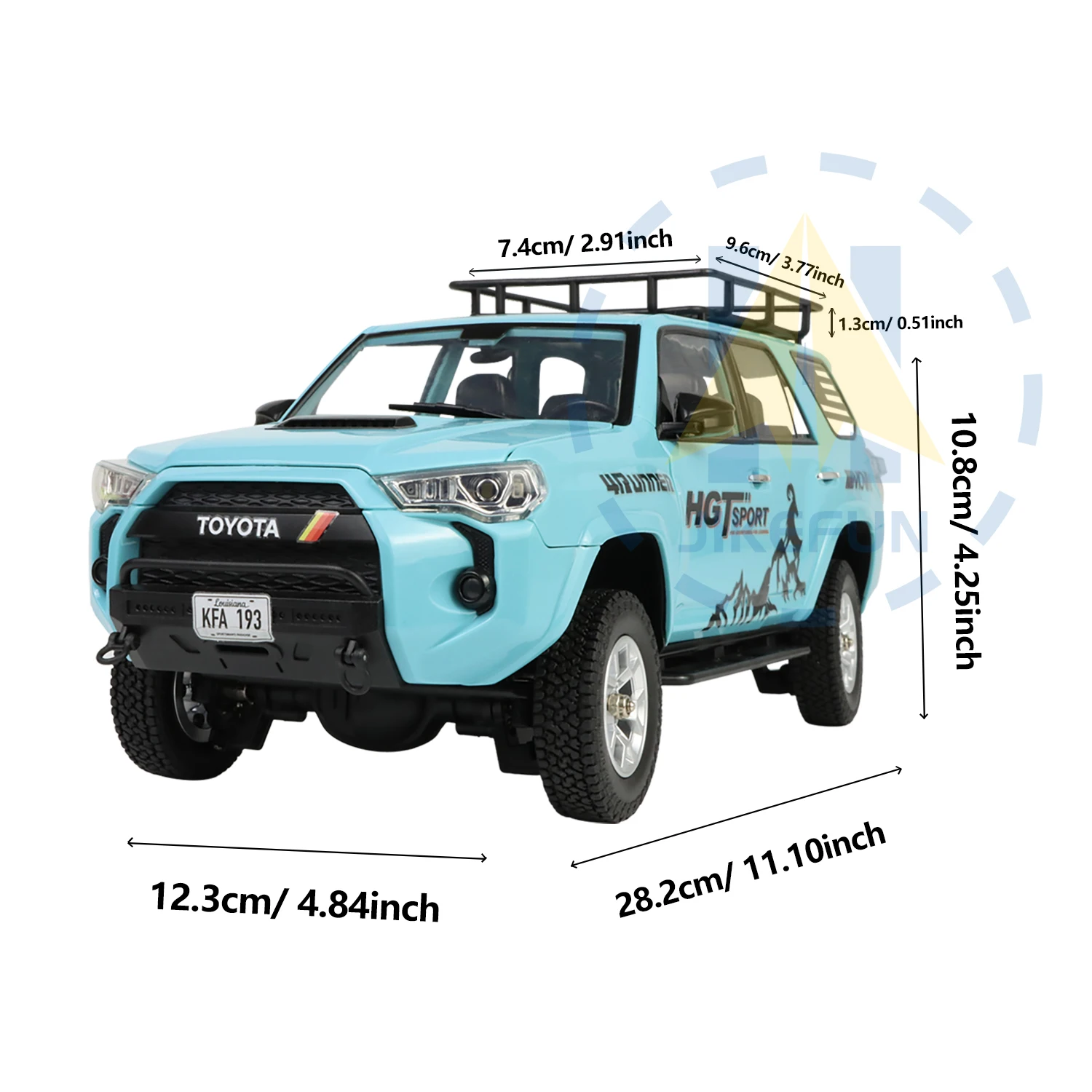1/18 HG4-52  4WD Lighting Smoke Sound Effect Control Off-Road Vehicle Simulation Model Electric Car  Boys Gift 6