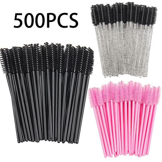 500Pcs Eyelash Brushes Disposable Eyelashes Extension Brush Makeup Tool For Mascara Wands Applicator Spoolers Tools Wholesaler