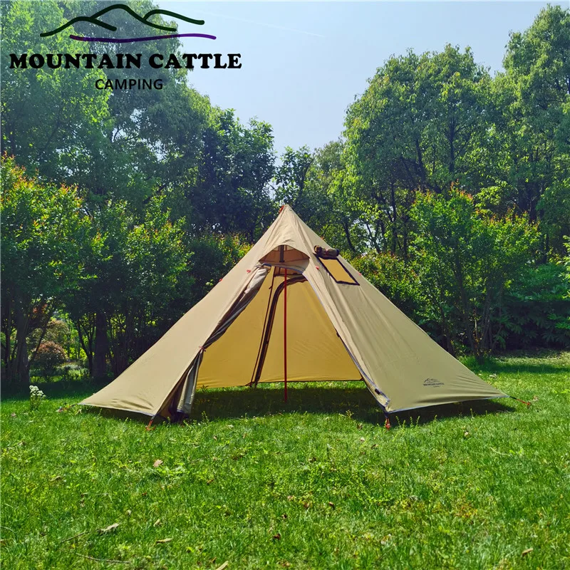 3~4persons Lightweight Tipi Hot Tents With Stove Jack, Standing Room,teepee  Tent For Hunting Family Team Backpacking Camping - Tents - AliExpress