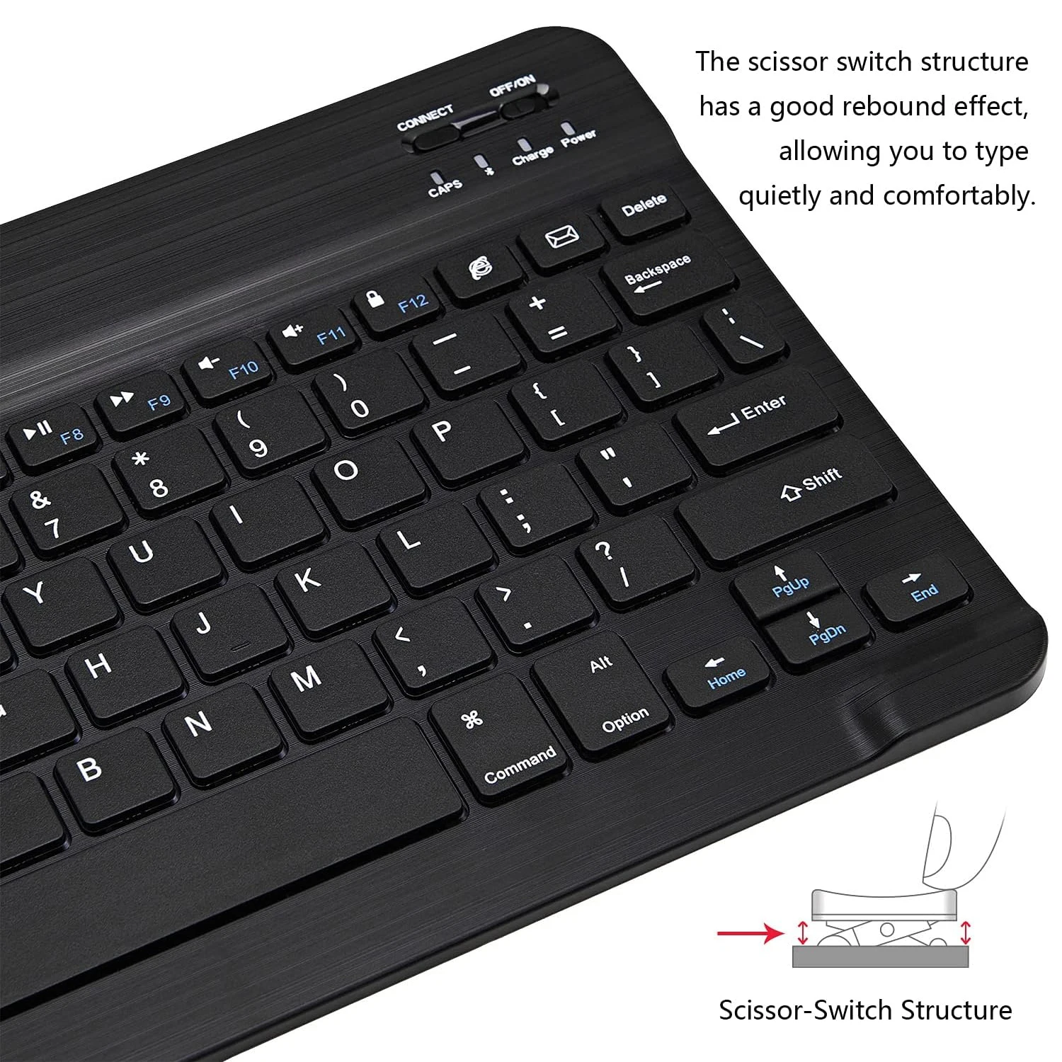 Compact 10-Inch Multi-Language Wireless Bluetooth Keyboard