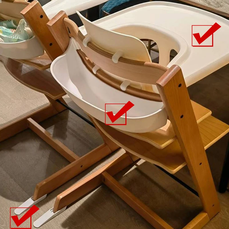 Baby Growth Chair Accessories ABS High Chair Tray Fence Storage Box Cushion Children Dining Chair Peripheral Items - 3