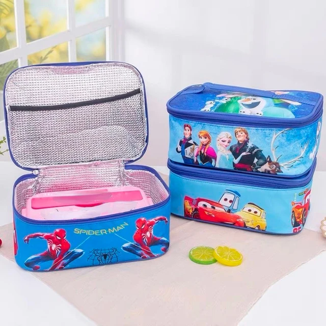 Kids Disney Frozen 2 Dual Compartment Reusable Lunch Bag for Girls 