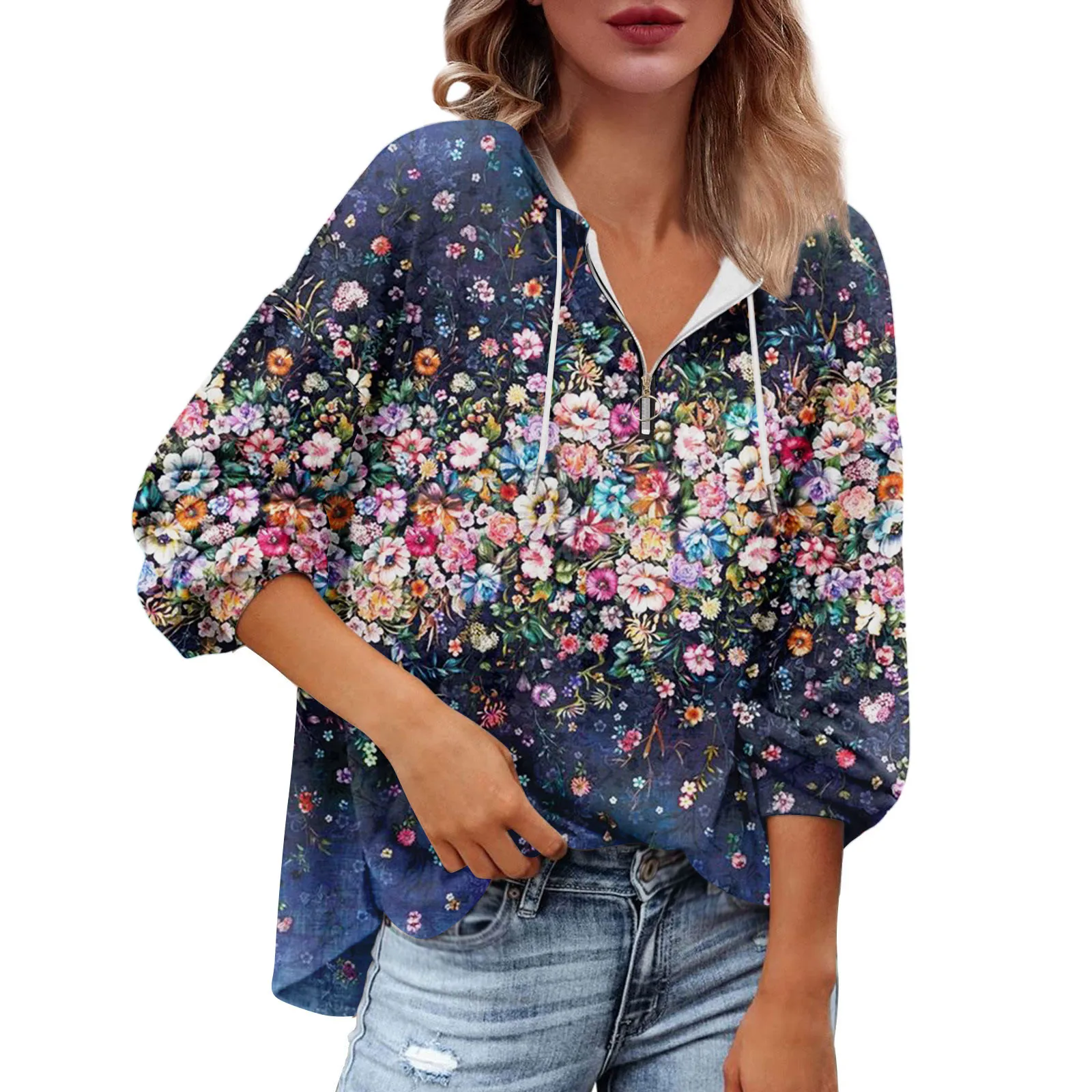 

Hoodies Y2k Fashionable V Neck Women Pullovers Elegant Fashion Long Sleeves Women Sweatshirts Free Shipping Женская Одежда