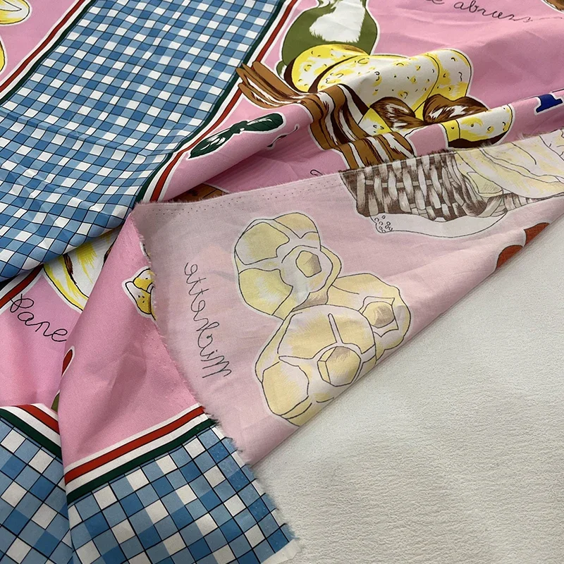 

Поплин, хлопчатобумажная ткань с принтом, модная одежда, полиэфирная атласная ткань для шитья, ткань для одежды от Yard, женские платья