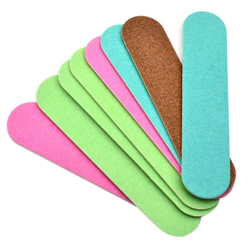 

10pcs Mini Nail Files Set Wooden Disposable Colorful Files Pedicure Sanding Polishing Buffer Salon Manicure Tip Nail Art Tools