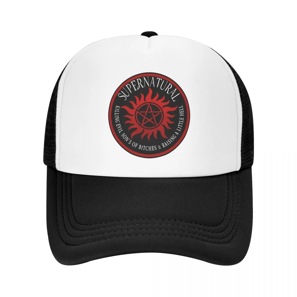 

Personalized Supernatural Killing Evil Son Baseball Cap Sun Protection Men Women's Adjustable Trucker Hat Summer