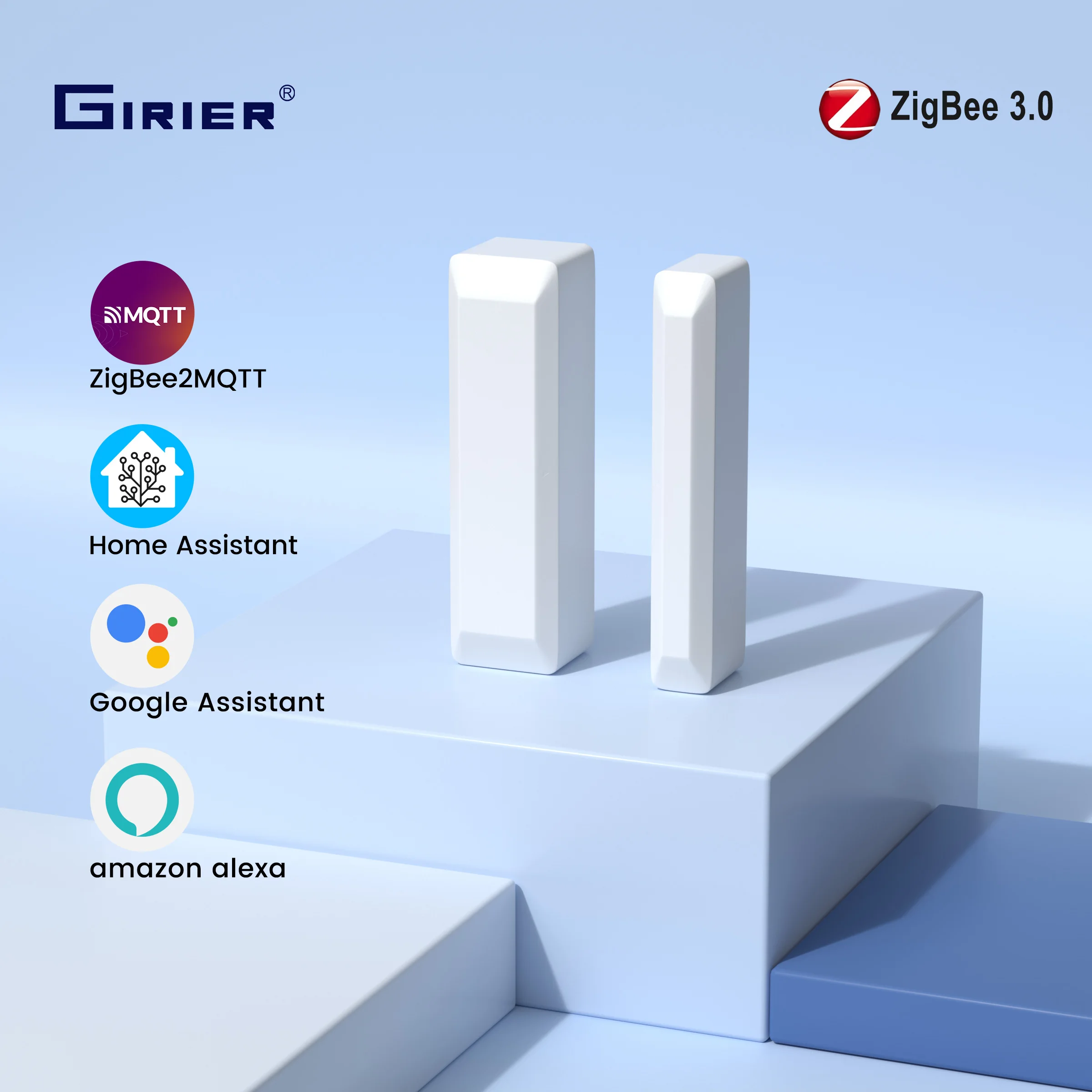 Girier Smart Door and Window Sensor ZigBee 3.0 Wireless Contact Detector