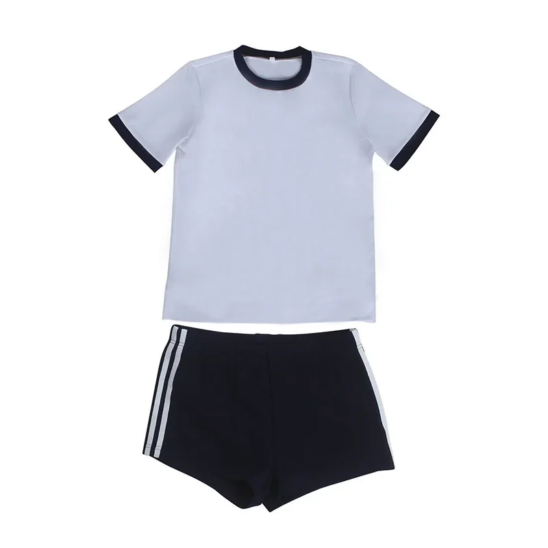 Japanese College Physical Education Sports School JK Uniform Gym Set Volleyball T Shirt Shorts Girl Women Jersey Gymnastics Suit 3
