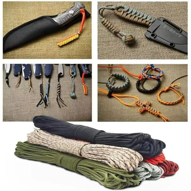 Diy Rope Climbing Cord Bracelet Paracord 550 HUSZZM 10 Colors S