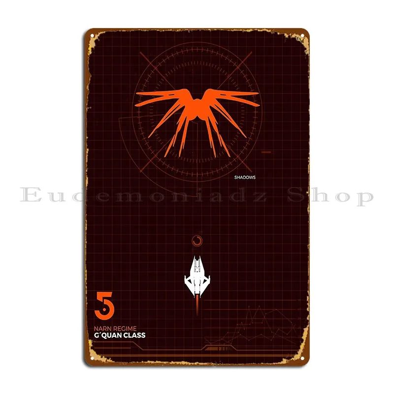 Babylon 5 Battle Poster Narn Metal Plaque Poster Living Room Create Babylon 5 battle poster narn metal plaque poster living room create