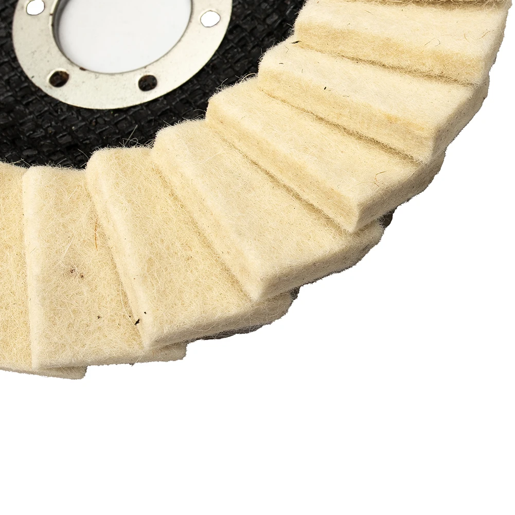 

1PC 125mm 5 Inch Flap Felt Disc Polishing Angle Grinder Buffing Wheel For Metal Polishing Sanding Power Tool Accessories
