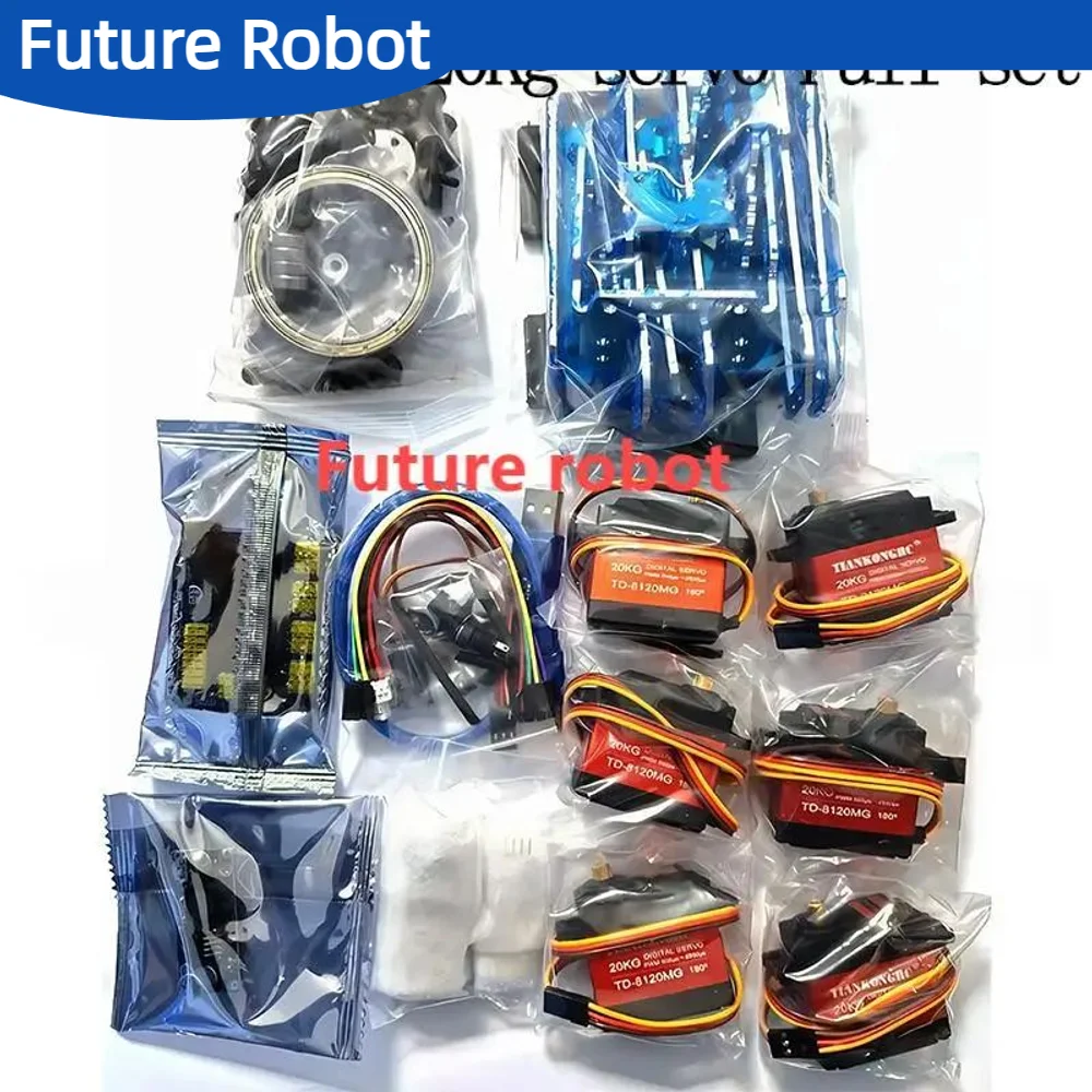Bausatz für einen ferngesteuerten Roboterpanzer mit Servo 25 kg, Metall-Gehäuse, programmierbares Bastel-Set