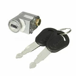 1 Set Ignition Lock Battery Safety Pack Box Lock With 2 Keys Fits For Motorcycle Electric Bike Lock Anti-theft Lock Battery Lock