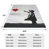 Banksy Girl With Heart Balloon Graffiti Blanket Flannel Breathable Throw Blankets Throw Blanket For Home Travel Throws Bedspread 3