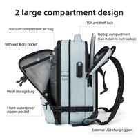 Travel casual Backpack 16 inch vacuum compression Laptop Backpack USB charging school Backpack Extended Hiking Business backpack - Image 6
