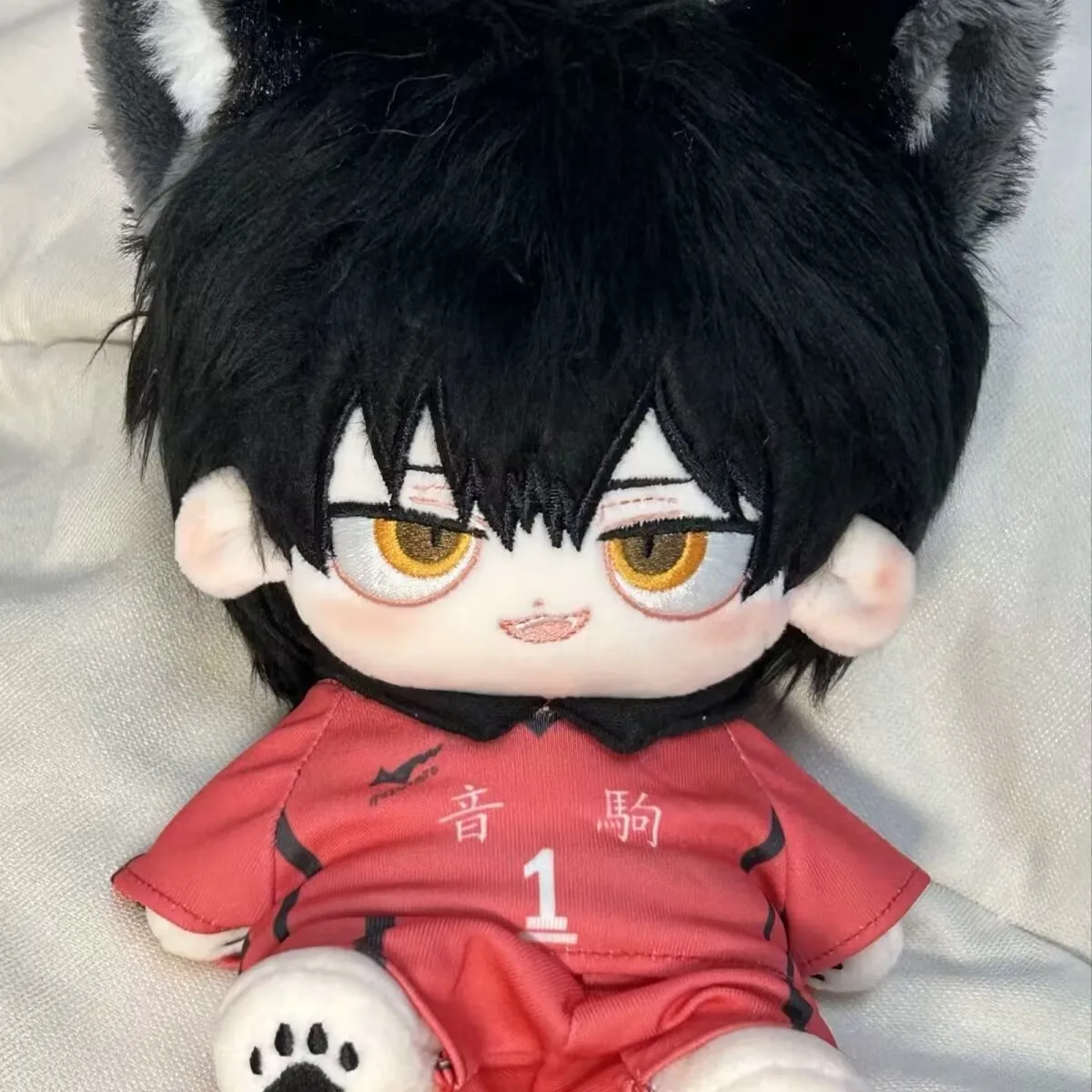 

Haikyuu Kuroo Tetsurou Anime Game Cosplay Soft Plush Stuffed Body Dress Up Clothes Plushie Xmas Gift 20CM