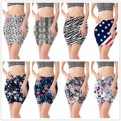 Mini High Waist Skirts Sexy Girls Leopard Snake Pattern Skirts Casual Package Hip Short Skirts Women Tight Party Skirts SA0051