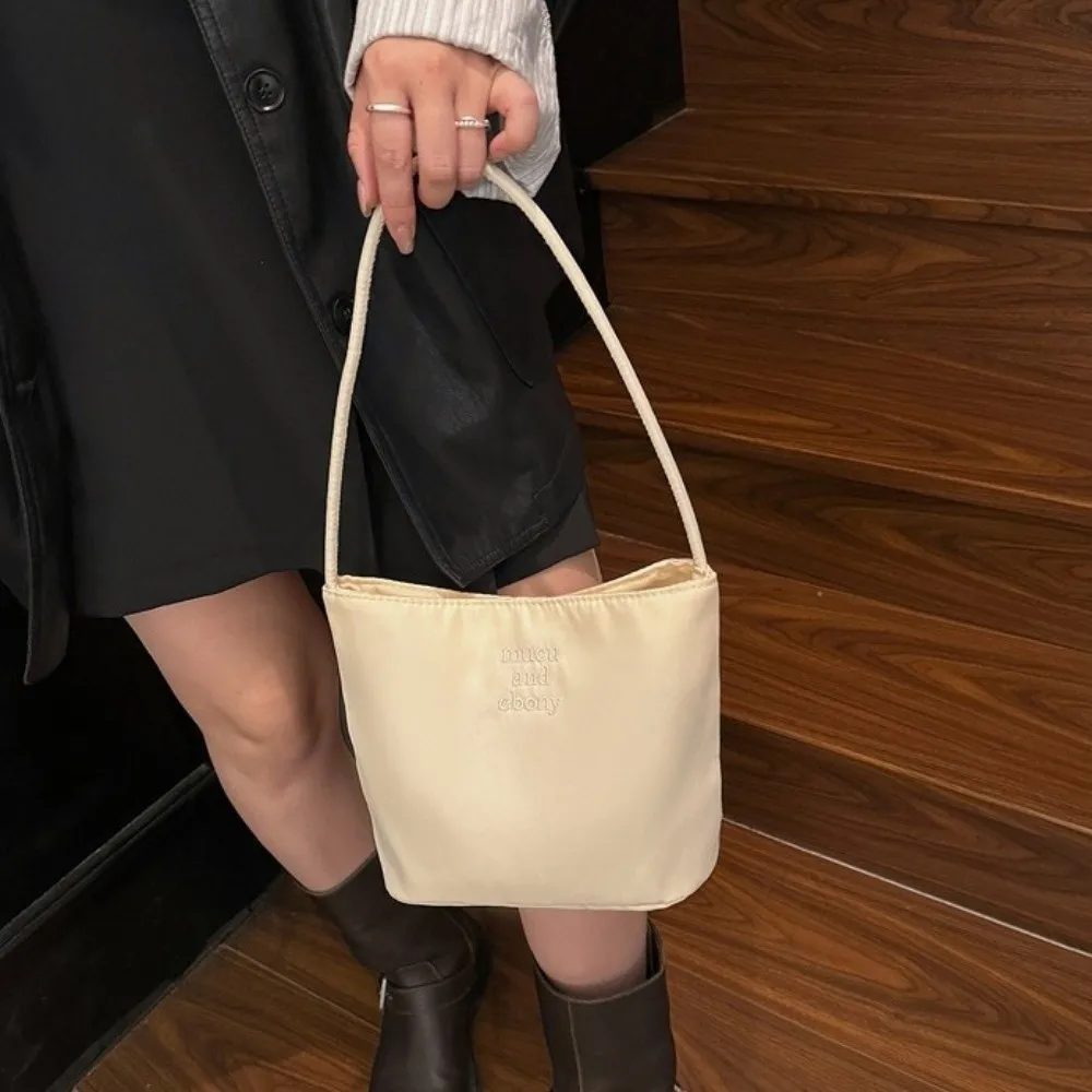 Nuova Borsa a Tracolla Oxford Grande Capacità Impermeabile Borsa Tote da Pendolare con Lettere Ricamate Borsa a Mano da Donna - immagine 4