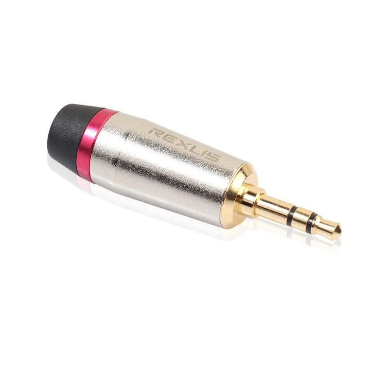 цена 1-10pcs Zinc Alloy Shell Gold-plated Head 3.5 Stereo Headphone Plug 3.5mm Audio Soldering Plug