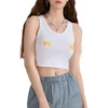 Women Tank Top Sleeveless U-neck Fruit Print Fit Summer Crop Top Streetwear 6