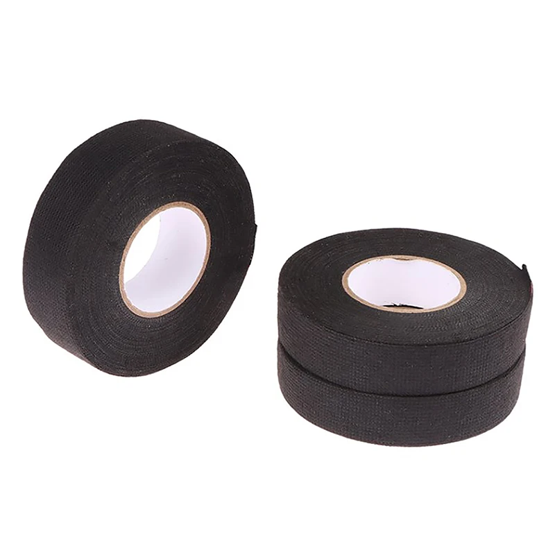 Heat-resistant Adhesive Cloth Fabric Tape For Car Auto Cable Harness Wiring Loom Protection Mute To Eliminate Abnormal Noise 15M adhesive cloth tape,car adhesive tape,wiring harness tape,automotive wiring tape